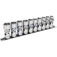 Sealey 10 Piece 3/8" Drive Universal Joint Hexagon WallDrive Socket Set Sealey 10 Piece 3/8" Drive Universal Joint Hexagon WallDrive Socket Set
