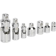 Sealey 7 Piece Universal Joint and Socket Adaptor Set