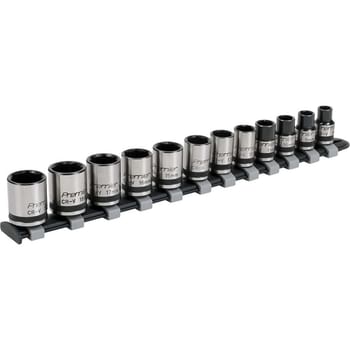 Sealey 12 Piece Black Series 3/8" Drive Lock On Hexagon Socket Set