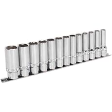 Sealey 13 Piece 1/2" Drive Deep Lock On Hexagon Socket Set