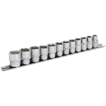 Sealey 9 Piece 3/8" Drive Hexagon WallDrive Socket Set