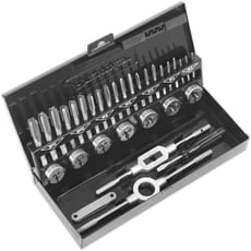 Sealey 32 Piece Metric HSS Tap and Die Set
