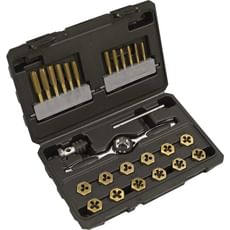 Sealey Premier 26 Piece Titanium Coated  Hexagonal Tap & Die Set Imperial