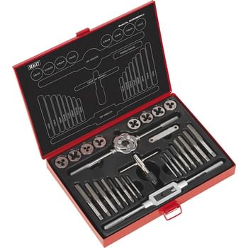 Sealey 28 Piece Tap and Die Set Imperial BSW