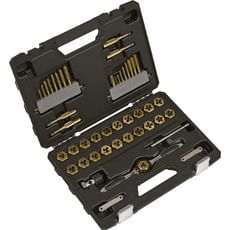 Sealey Premier 46 Piece Titanium Coated Tap & Die Set Metric & Imperial