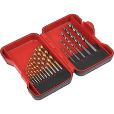 Sealey 17 Piece HSS and Masonry Drill Bit Set