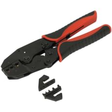 Sealey AK3857 Interchangeable Jaw Ratchet Crimping Tool