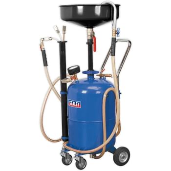 Sealey AK456DX Mobile Oil Drainer Air Discharge and Probes
