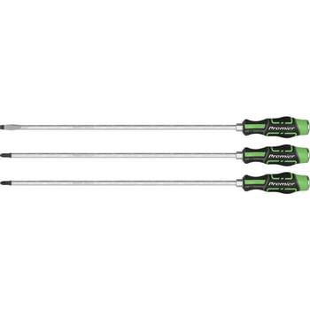 Sealey 3 Piece Slotted and Phillips Hammer Thru Long Screwdriver Set