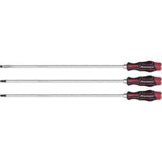 Sealey 3 Piece Slotted and Phillips Hammer Thru Long Screwdriver Set