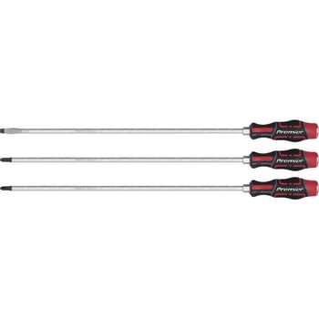 Sealey 3 Piece Slotted and Phillips Hammer Thru Long Screwdriver Set