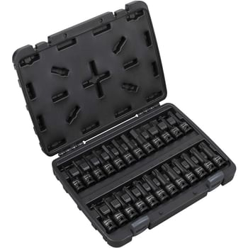 Sealey 24 Piece 1/2" Drive Impact Socket Bit Set Hex, Torx and Spline
