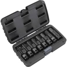 Sealey 8 Piece 1/2" Drive Impact Hexagon Socket Bit Set Imperial Sealey 8 Piece 1/2" Drive Impact Hexagon Socket Bit Set Imperial