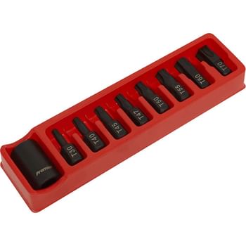Sealey 8 Piece 1/2" Drive Impact Torx Socket Bit Set