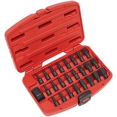 Sealey 25 Piece Impact Torx, Hex and Spline Socket Bit Set