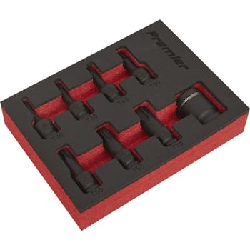 Sealey 8 Piece 3/8" Drive Impact Torx Socket Bit Set