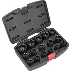 Sealey 16 Piece 1/2" Drive Hexagon Impact Socket Set