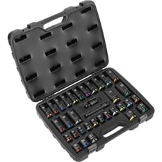 Sealey 34 Piece 1/2" Drive Colour Coded Impact Socket Set