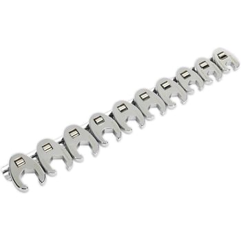 Sealey 10 Piece 3/8" Drive Crow Foot Spanner Set