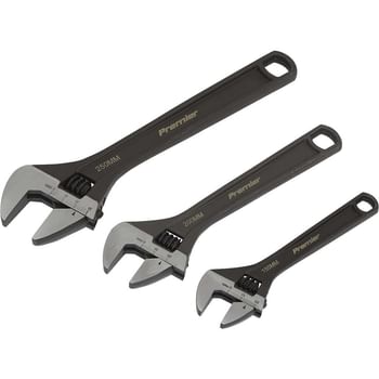 Sealey 3 Piece Adjustable Spanner Set Phosphate Finish