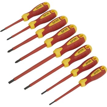 Sealey 8 Piece Magnetic VDE Insulated Screwdriver Set