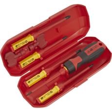 Sealey 8 Piece VDE Insulated Interchangeable Screwdriver and Key Set Sealey 8 Piece VDE Insulated Interchangeable Screwdriver and Key Set