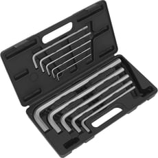 Sealey 10 Piece Extra Long Jumbo Hexagon Allen Key Set Metric Sealey 10 Piece Extra Long Jumbo Hexagon Allen Key Set Metric