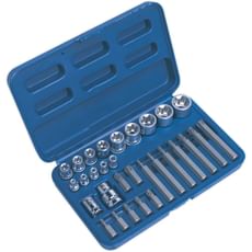 Sealey 30 Piece Combination Drive Torx Socket and Bit Set