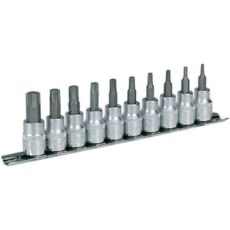 Sealey 10 Piece 3/8" Drive Torx Socket Bit Set