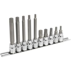 Sealey 10 Piece 3/8" Drive Spline Socket Bit Set