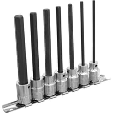 Sealey 7 Piece 3/8" Drive Long Reach Hexagon Socket Bit Set
