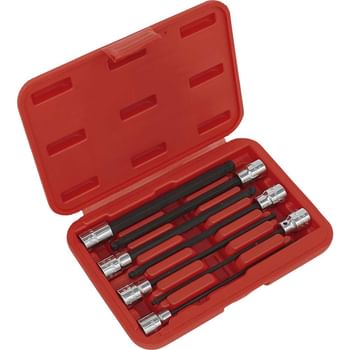 Sealey 7 Piece 3/8" Drive Ball End Hexagon Socket Bit Set Metric