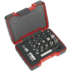 Sealey 23 Piece Combination Drive TRX-P and TRX-TS Screwdriver Bit Set