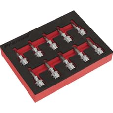 Sealey 10 Piece 3/8" Drive Torx Socket Bit Set