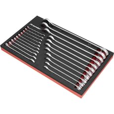 Sealey 21 Piece Combination Spanner Set in Foam Module Tray Sealey 21 Piece Combination Spanner Set in Foam Module Tray
