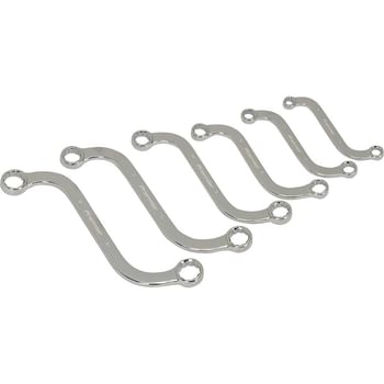 Sealey 6 Piece S Type Ring Spanner Set Metric