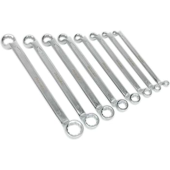 Sealey 8 Piece Offset Double Ring Spanner Set
