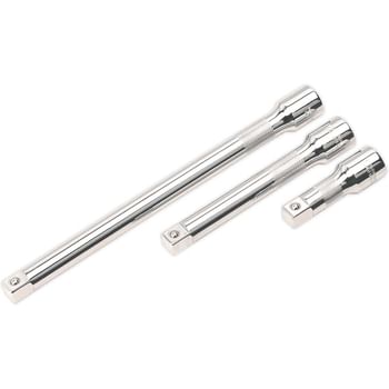 Sealey 3 Piece 1/2" Drive Socket Extension Bar Set