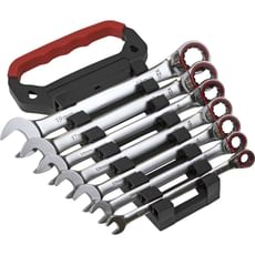 Sealey 7 Piece Reversible Ratchet Combination Spanner Set