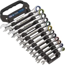 Sealey Platinum Series 12 Piece Ratchet Combination Spanner Set