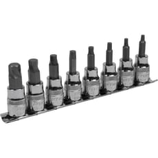Sealey 8 Piece 3/8" Drive Lock On Hexagon Socket Bit Set Imperial