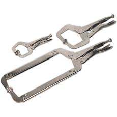 Sealey 3 Piece Locking C Clamp Plier Set
