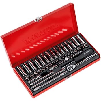 Sealey 41 Piece 1/4" Drive Hexagon WallDrive Socket Set Metric and Imperial