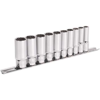 Sealey 10 Piece 3/8" Drive Deep Total Drive Spline Torx Socket Set