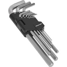 Sealey 9 Piece Long Hexagon Allen Key Set Metric Sealey 9 Piece Long Hexagon Allen Key Set Metric