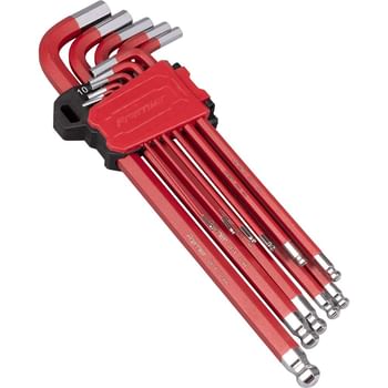 Sealey 11 Piece Anti Slip Extra Long Ball End Hexagon Key Set Metric