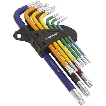 Sealey AK7193 9 Piece Colour Long Torx Key Set