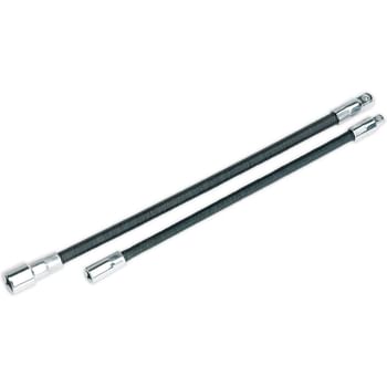 Sealey 1/4" and 3/8" Drive Flexible Socket Extension Bar Set
