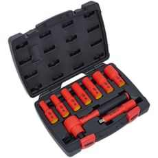 Sealey 9 Piece 3/8" Drive VDE Insulated Hexagon WallDrive Socket Set
