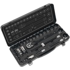 Sealey 28 Piece 1/2" Drive Hexagon Wall Socket Set